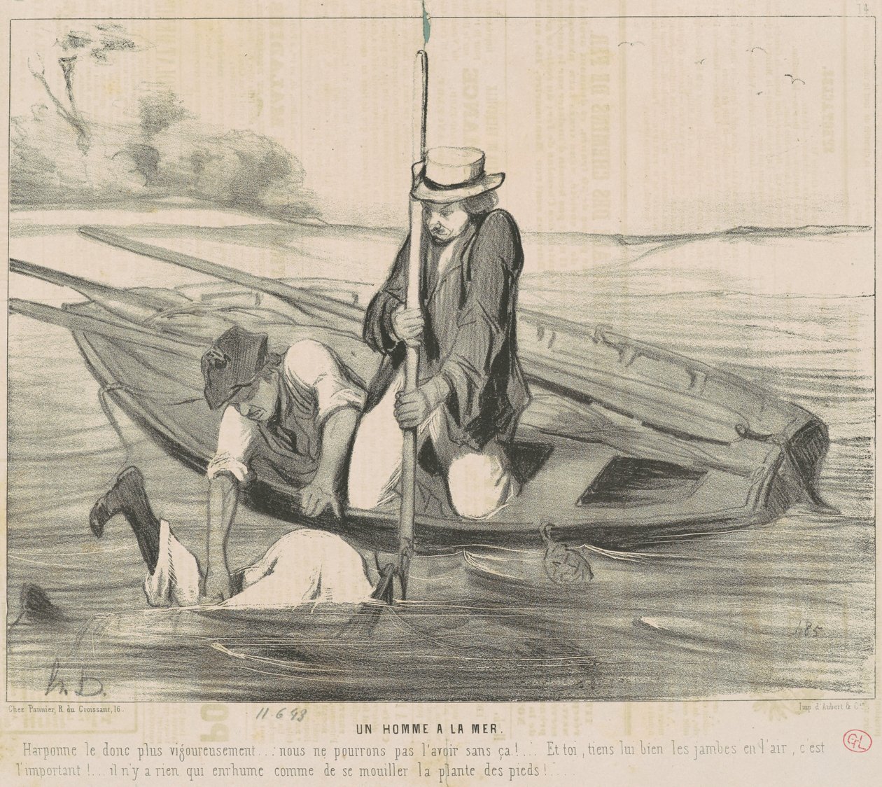 Um homem do mar de Honoré Daumier