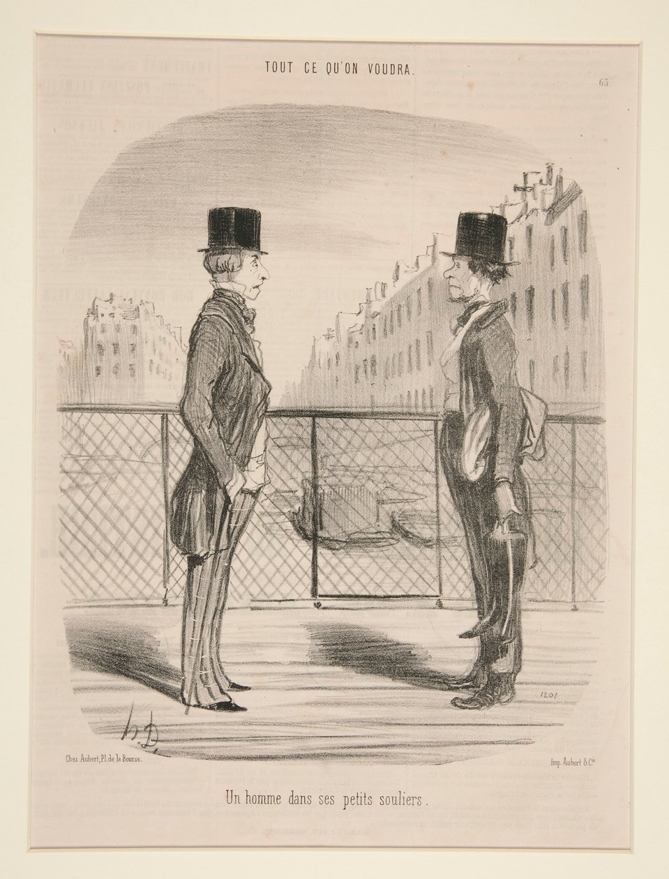 Um homem no seu lugar, de Tout Ce Qu de Honoré Daumier