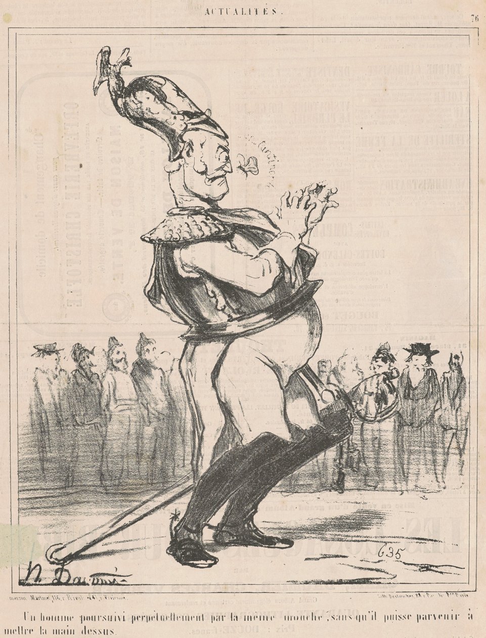 Un homme poursuivi... de Honoré Daumier