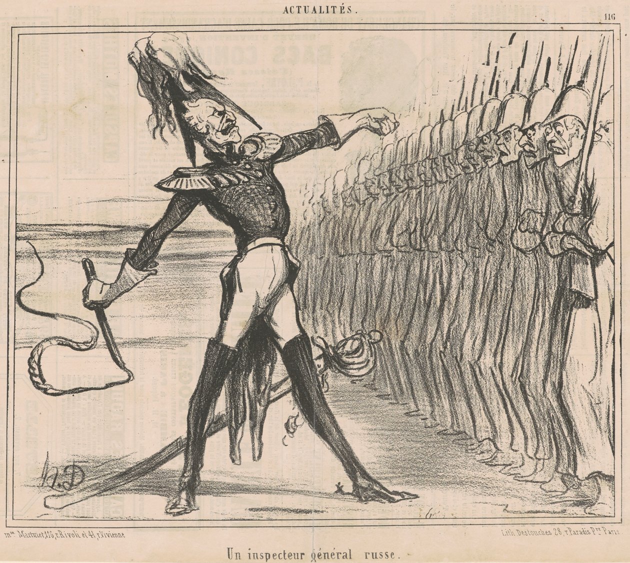 Un inspecteur général russe de Honoré Daumier