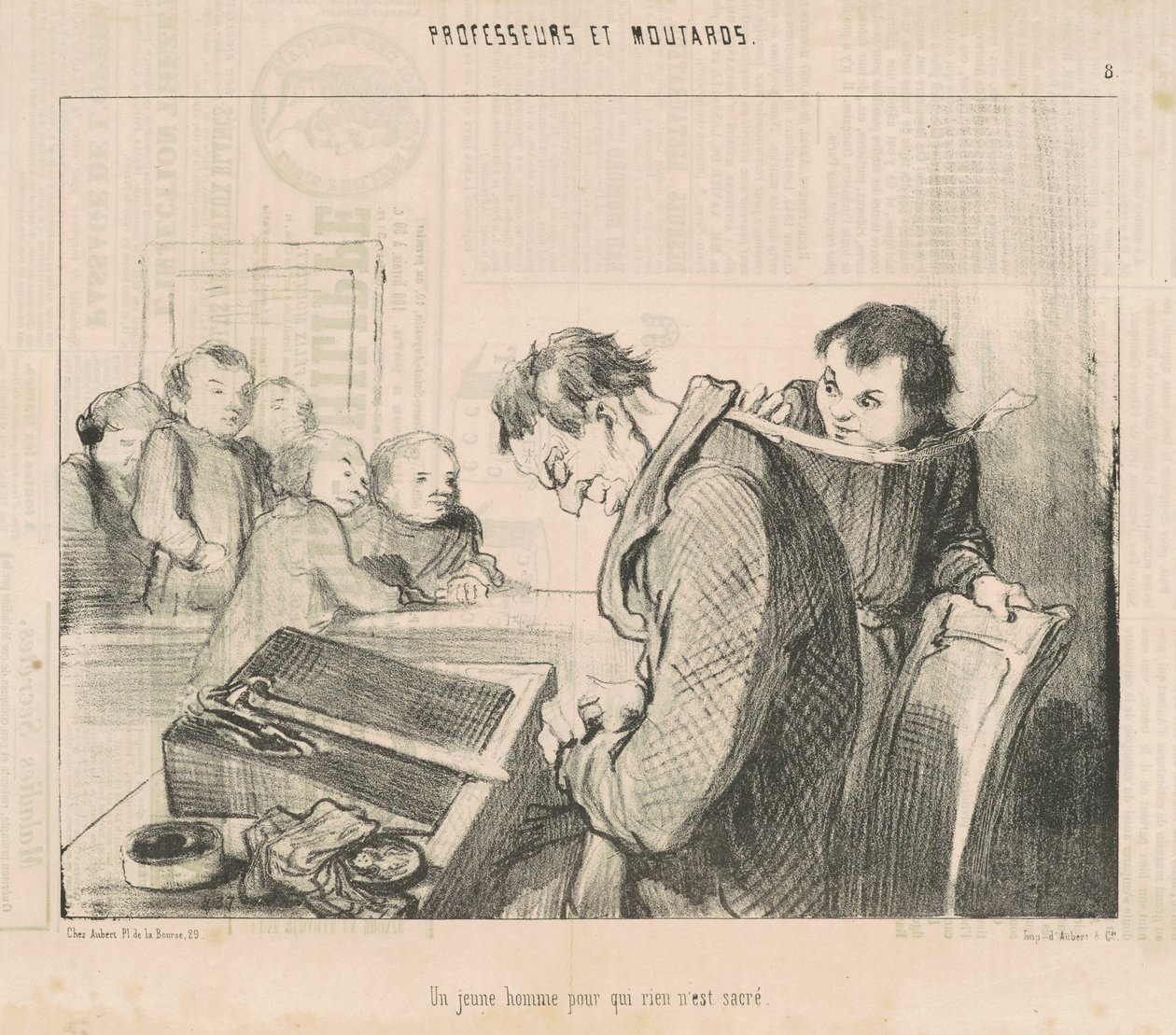 Um jovem para quem nada é sagrado de Honoré Daumier