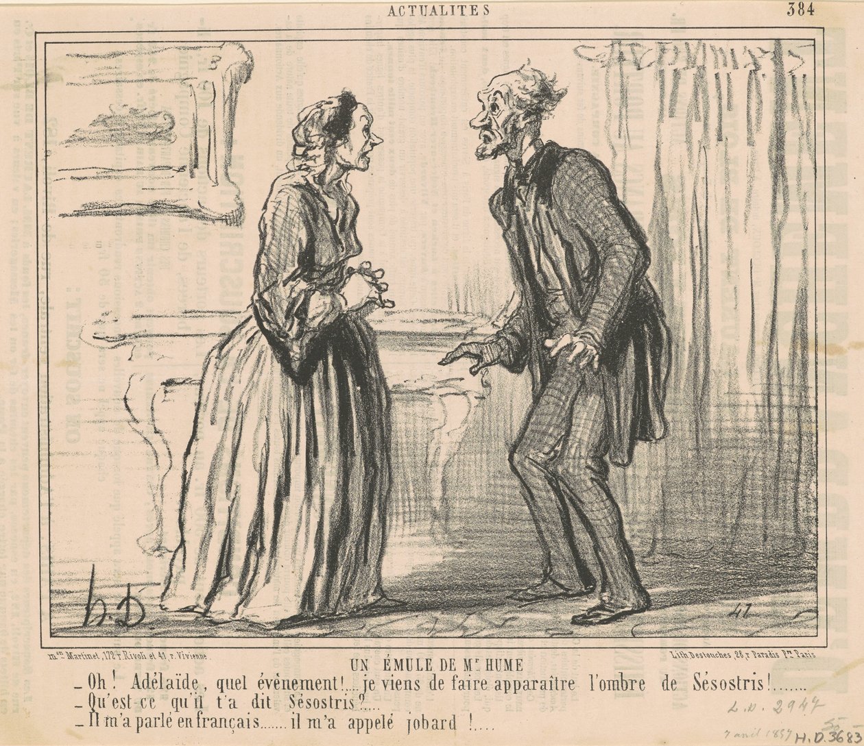 Um seguidor do Sr. Hume de Honoré Daumier
