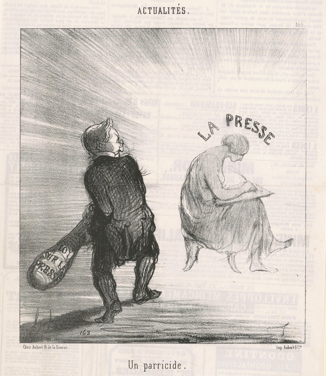 Un parricídio de Honoré Daumier