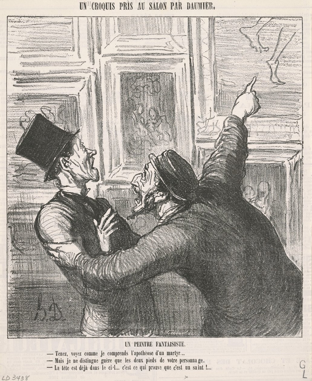 Um pintor caprichoso de Honoré Daumier