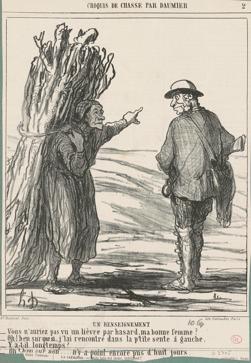 Un resenignement de Honoré Daumier