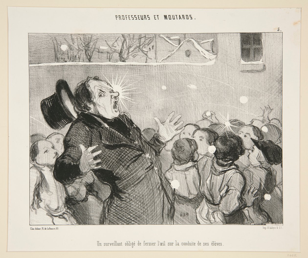 Um supervisor obriga de Honoré Daumier