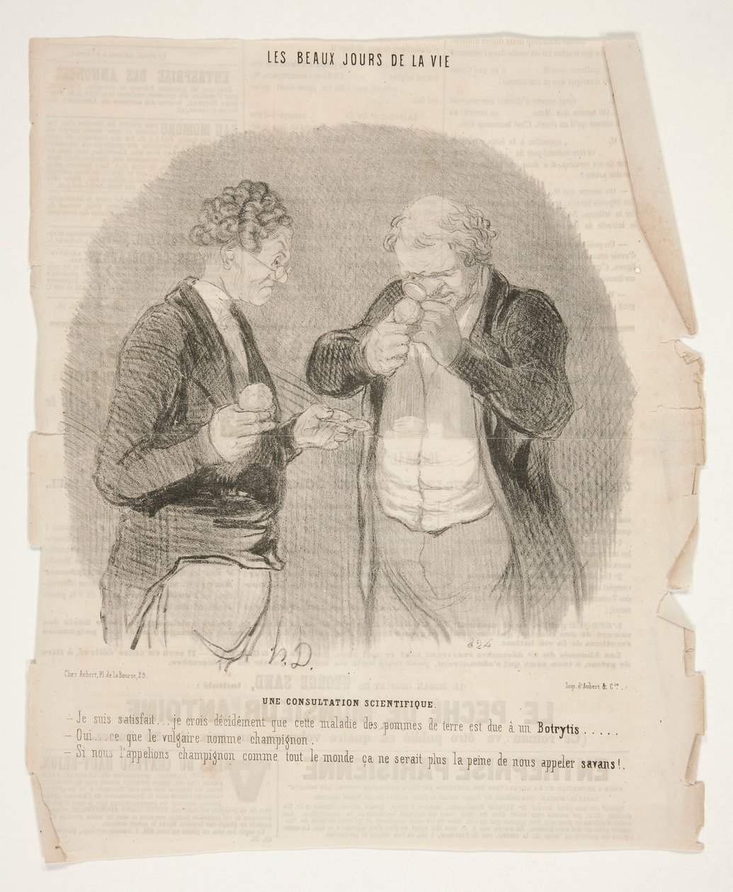 Uma Consulta Científica, de Les Beaux Jours de la Vie de Honoré Daumier