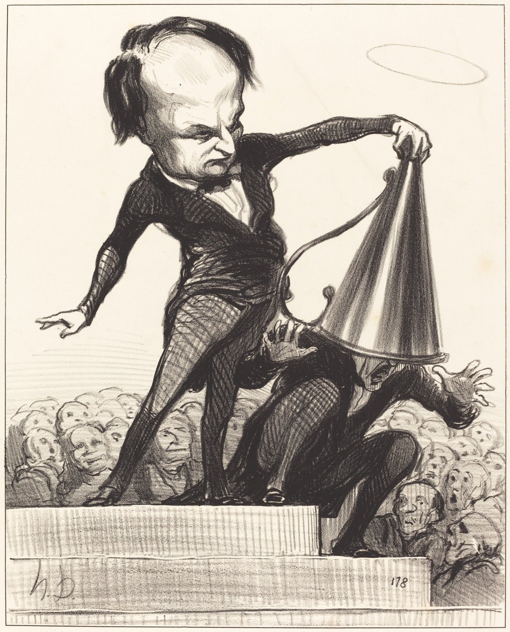 Uma Glória extingue a outra de Honoré Daumier