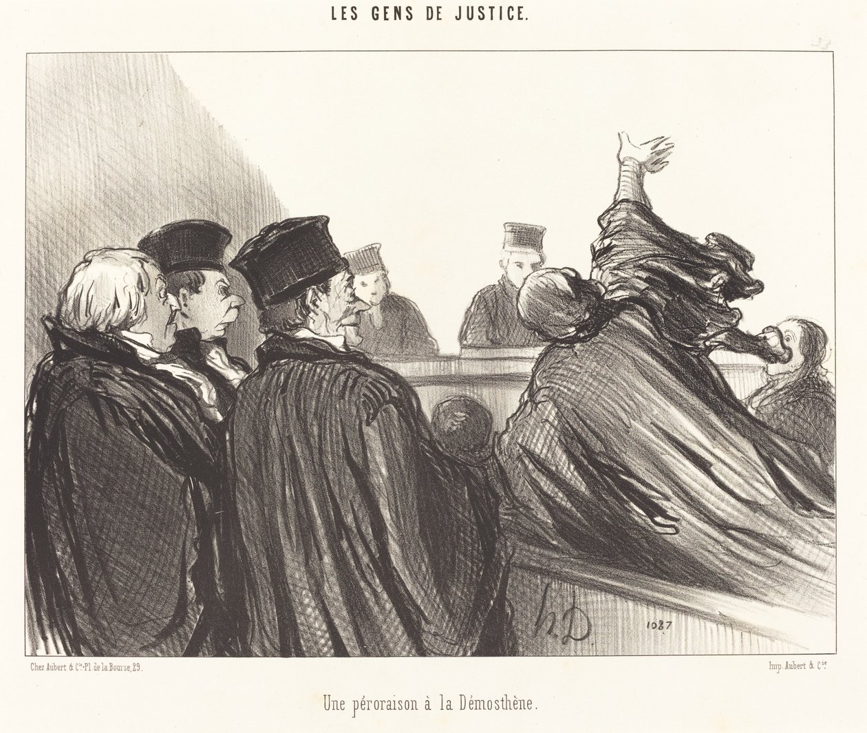 A Peroração à la Demóstenes de Honoré Daumier