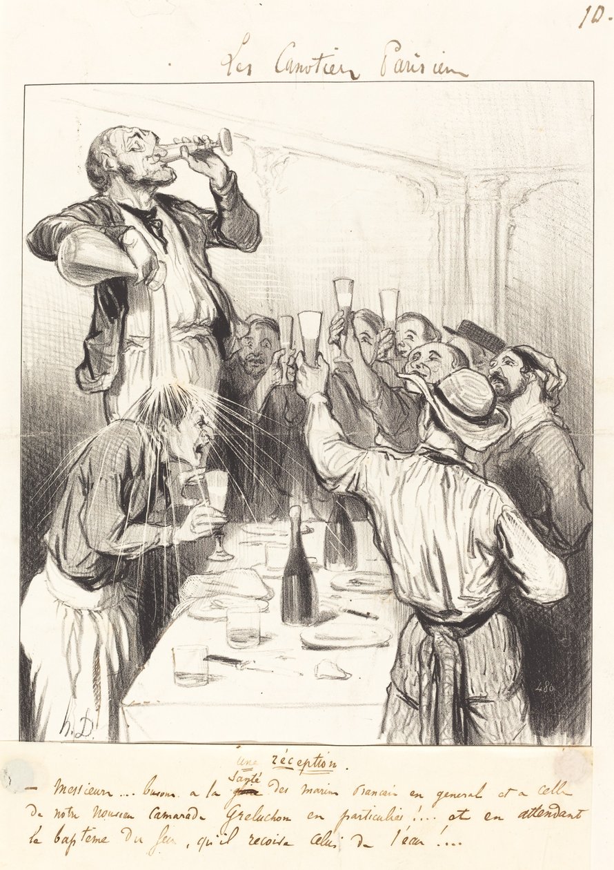 Uma recepção de Honoré Daumier