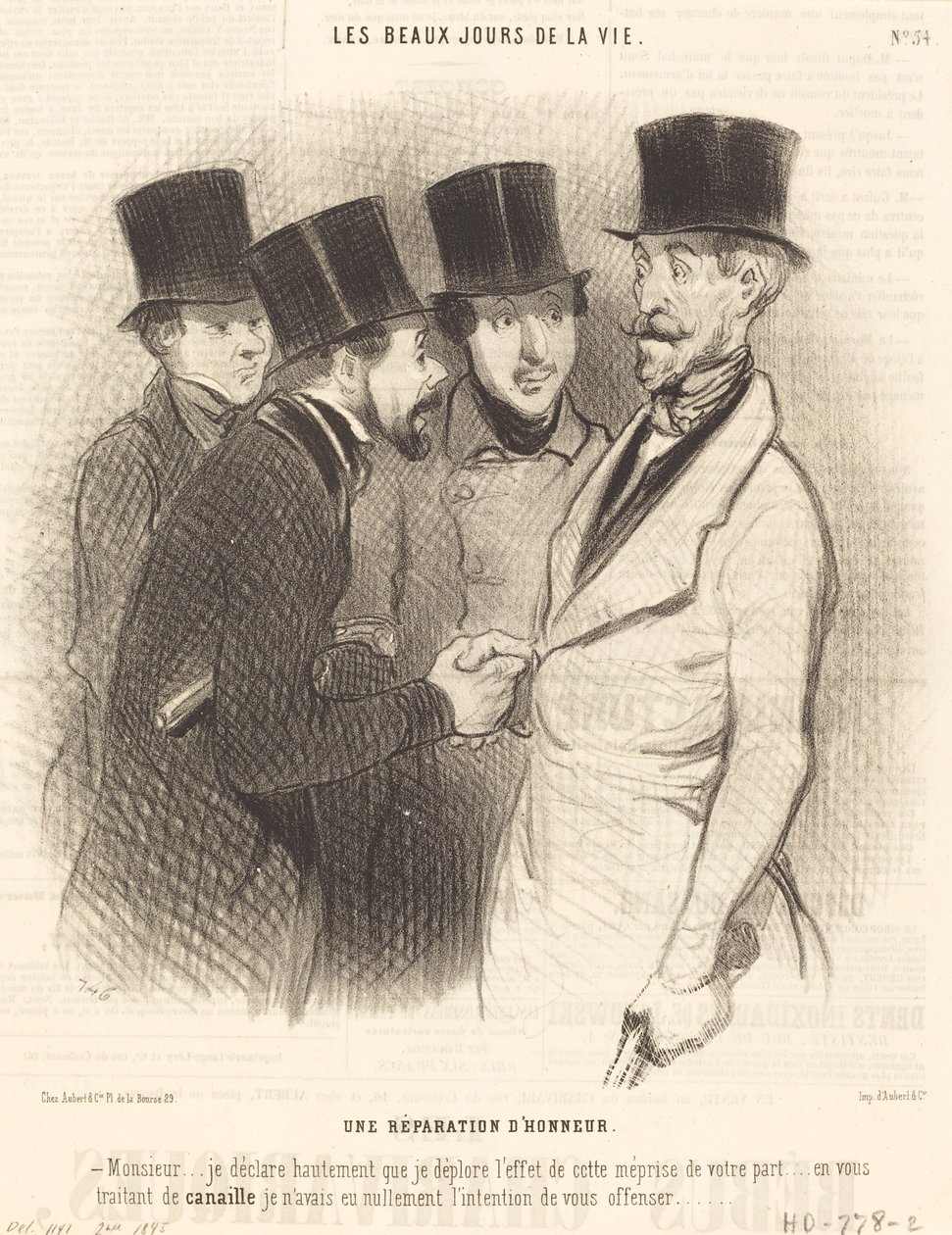 Uma Reparação de Honra de Honoré Daumier