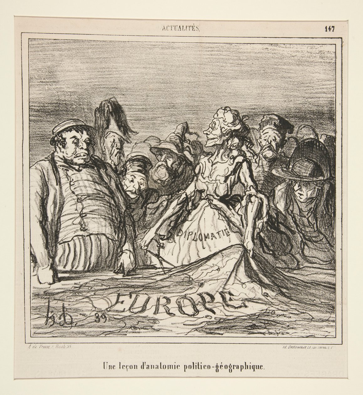 Uma lição em de Honoré Daumier