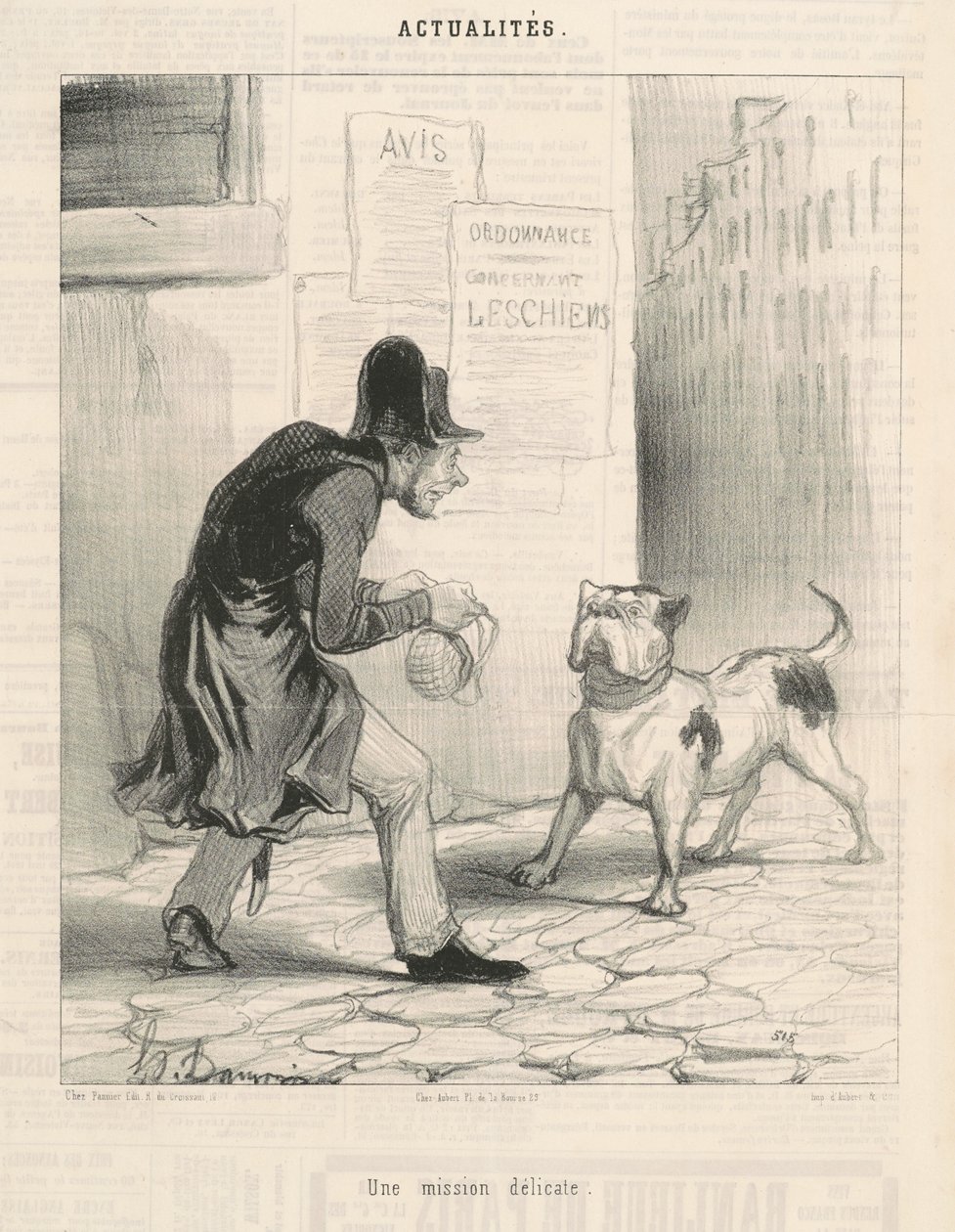 Uma missão delicada de Honoré Daumier