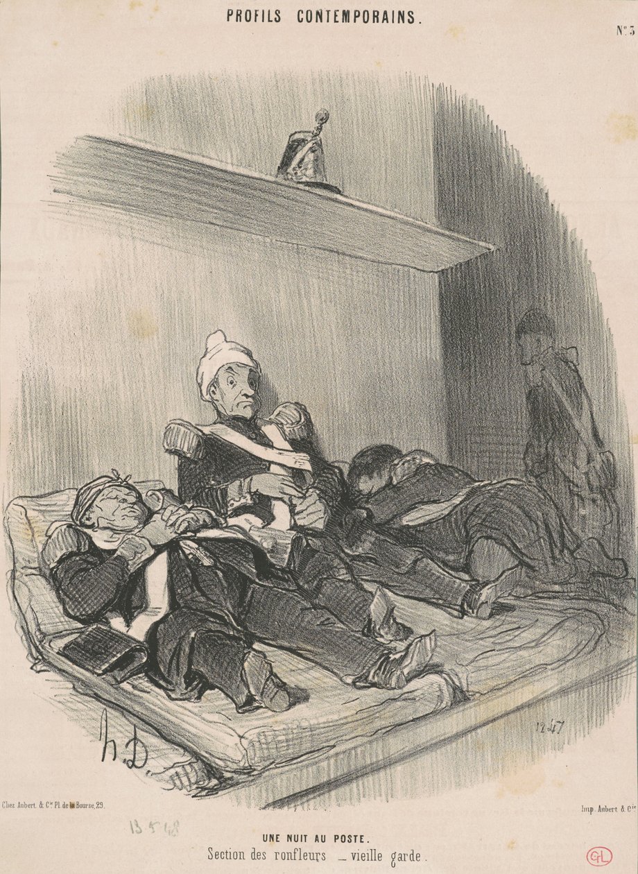 Uma noite no posto de Honoré Daumier