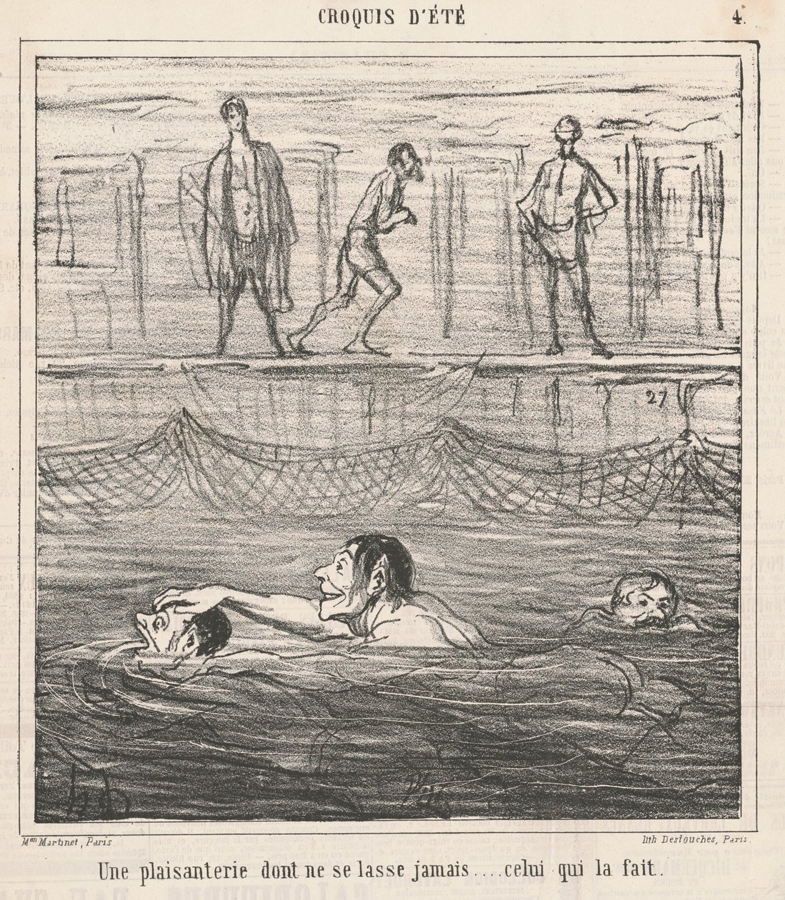 Une plaisanterie não ne se lasse ... de Honoré Daumier