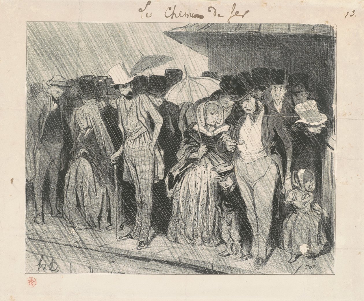 Une station infiniment trop prolongée de Honoré Daumier