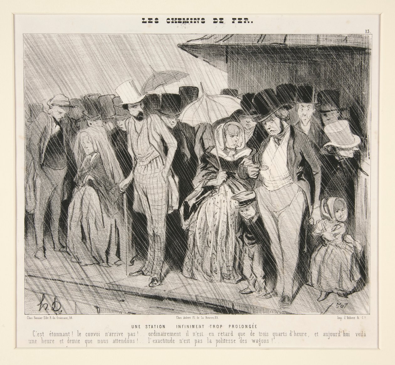 Une estação infinita de prolongee trop trop: C de Honoré Daumier