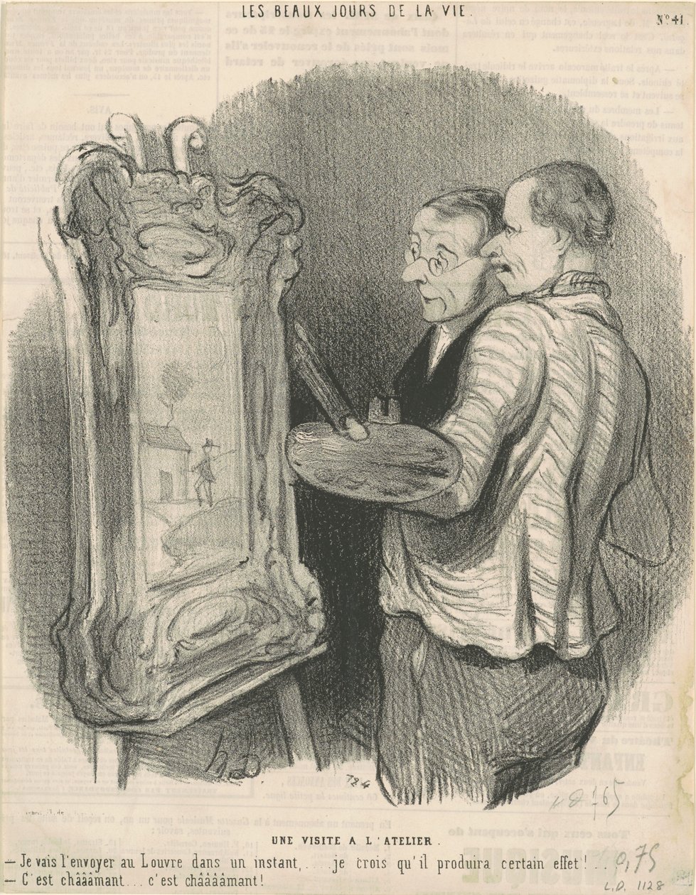 Uma visita à oficina de Honoré Daumier