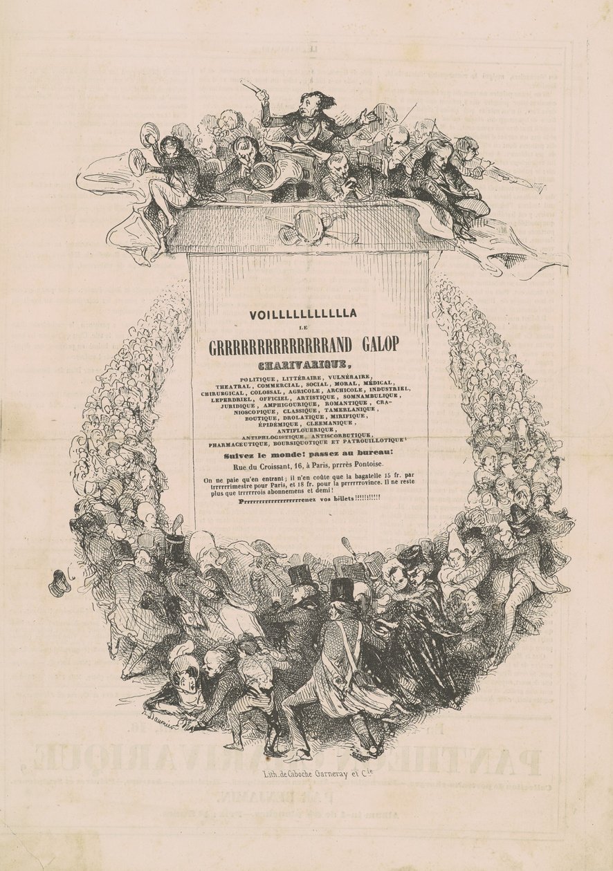 VOILLLLLLLLLLLA LE GRRRRRRRRRRRRRRAND galop charivarique de Honoré Daumier