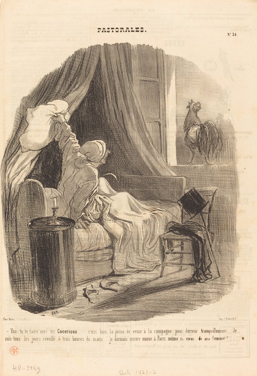 Vai calar a boca com seus Cocoricos... de Honoré Daumier