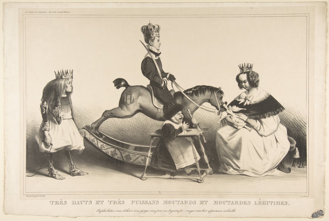 Pirralhos Legitimistas Muito Altivos e Poderosos, fevereiro de 1834. de Honoré Daumier