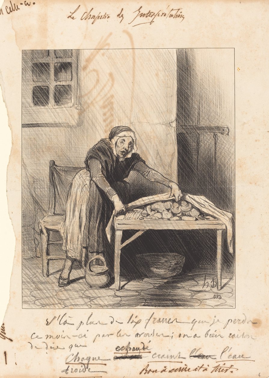 São mais de seis francos que perco... de Honoré Daumier