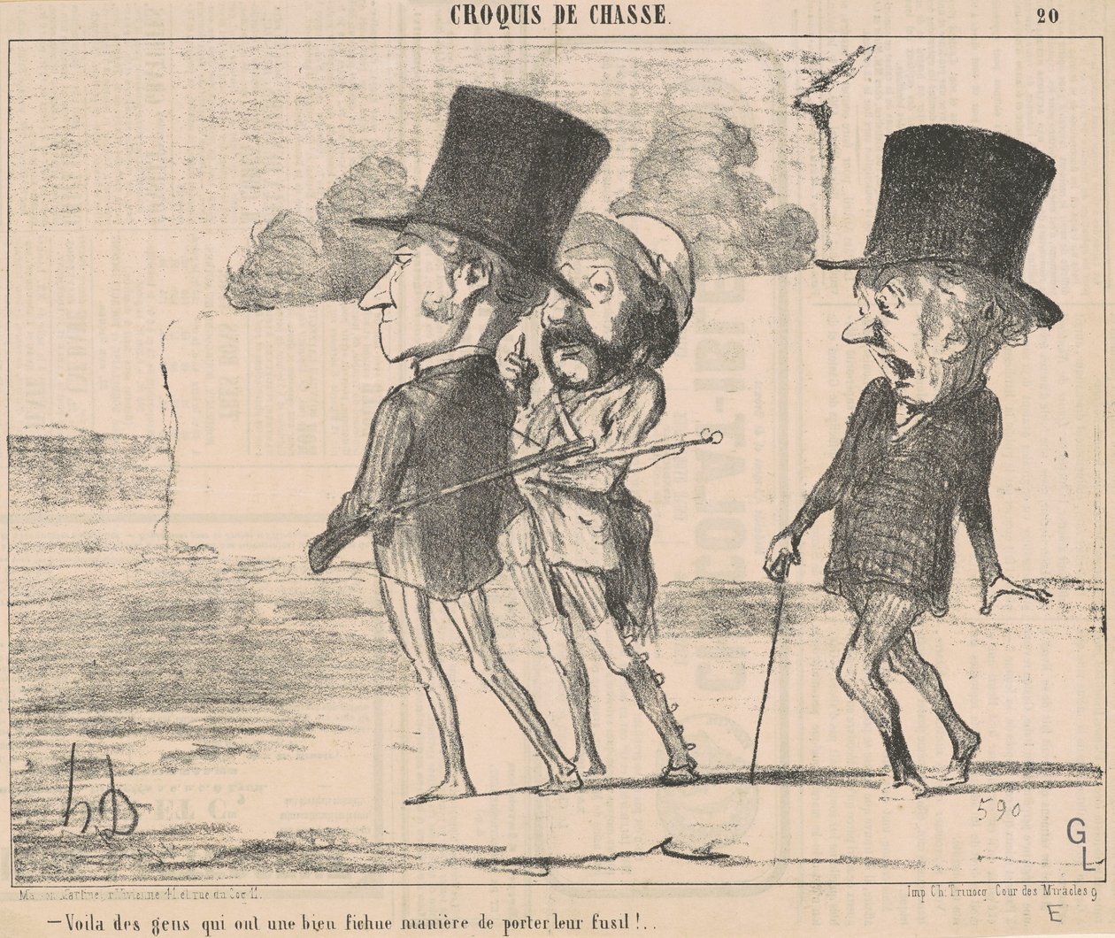 Bem, as pessoas têm um... maldito jeito... de Honoré Daumier
