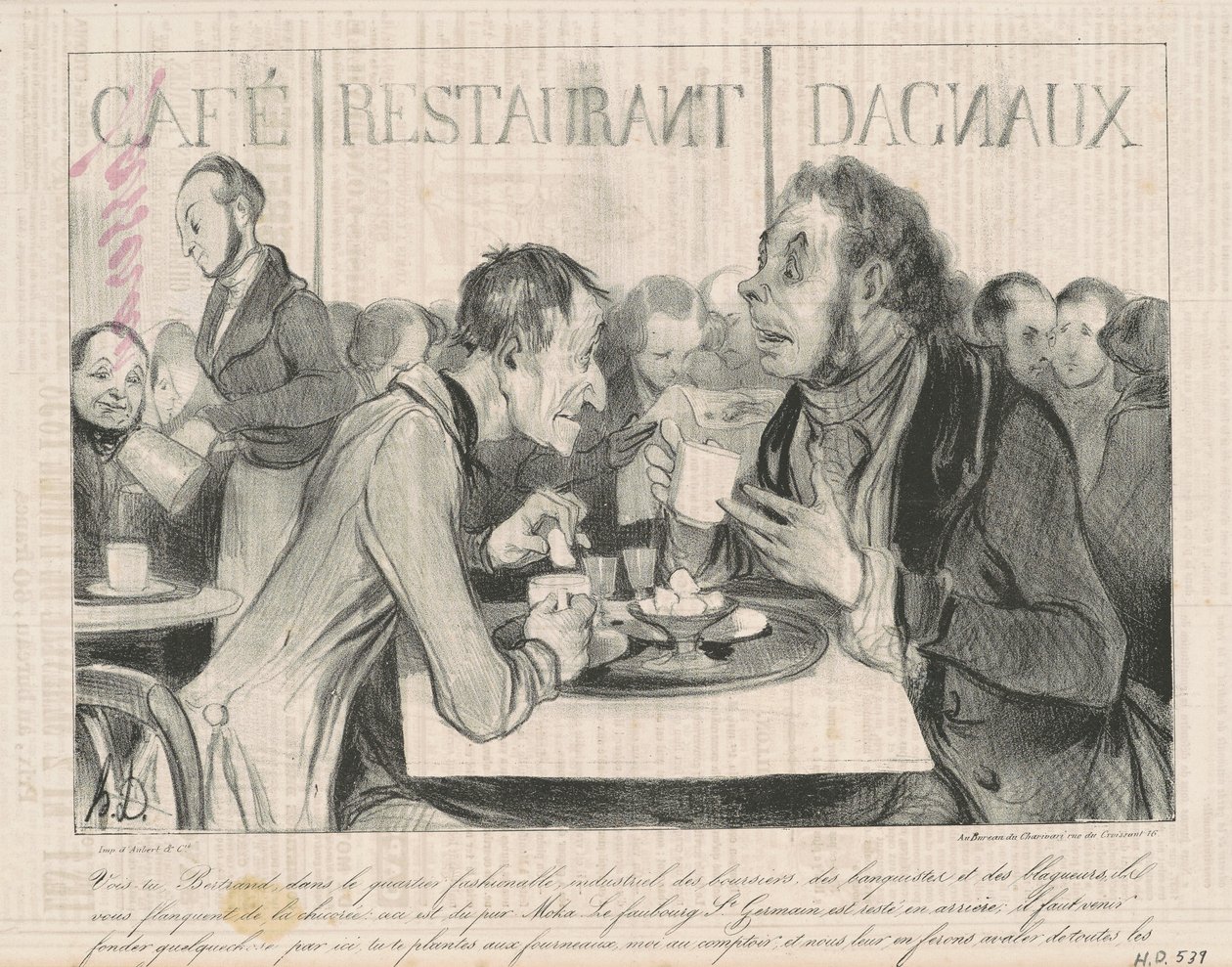 Você vê Bertrand... de Honoré Daumier