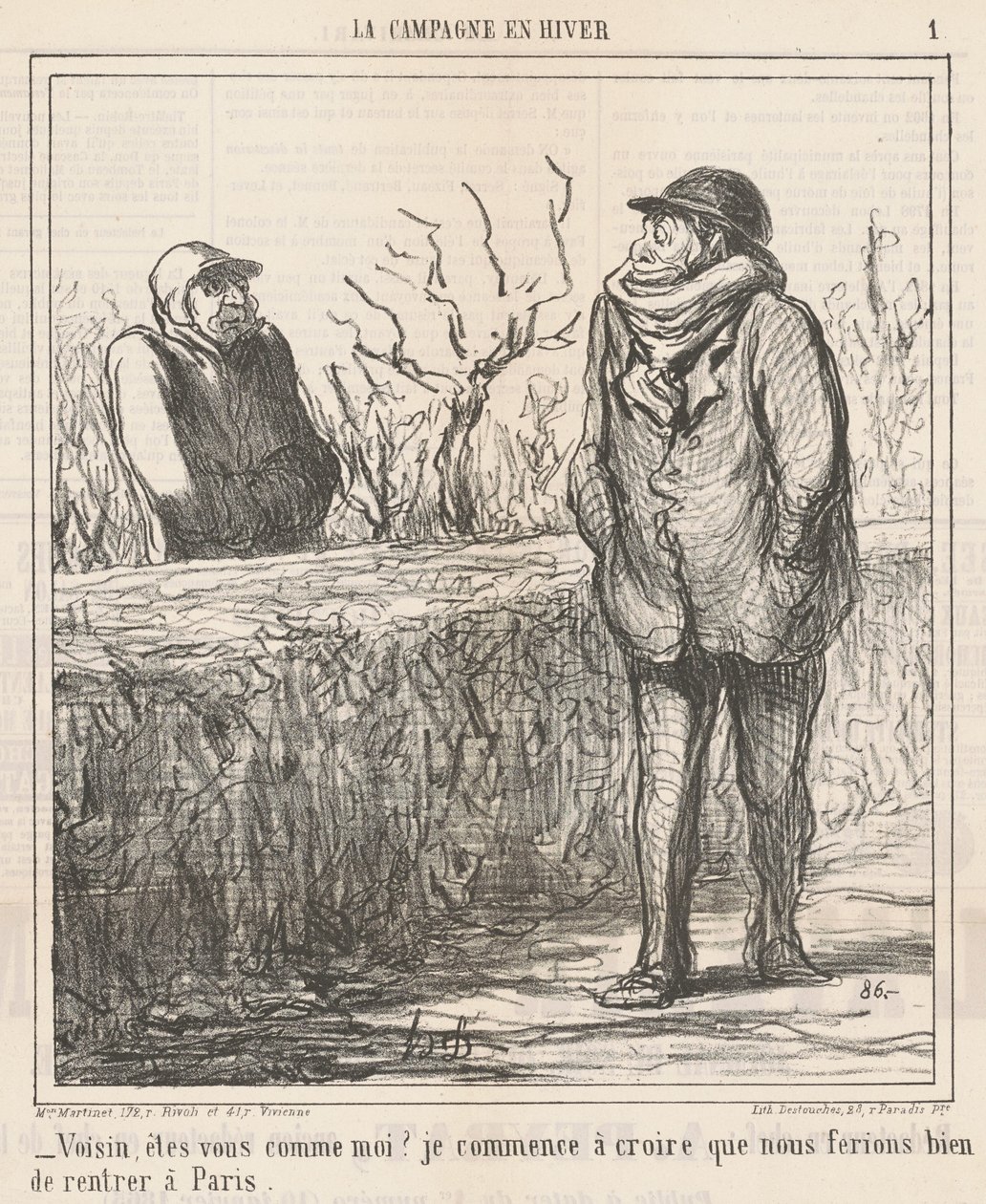 Voisin, êtes-vous comme moi? ... de Honoré Daumier