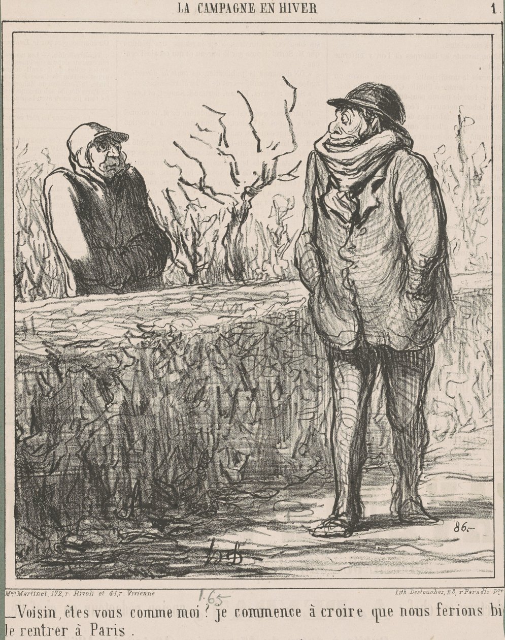 Vizinho, você é como eu? ... de Honoré Daumier