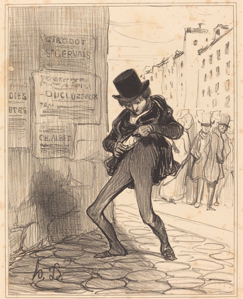 Volé!... Rue vide-gousset... de Honoré Daumier