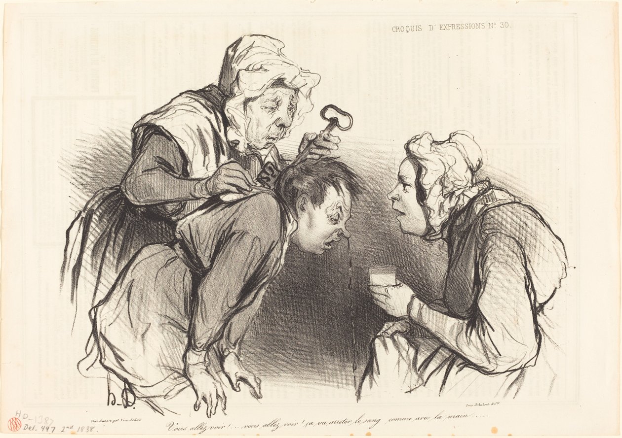 Você vai ver!... vai parar o sangue... de Honoré Daumier