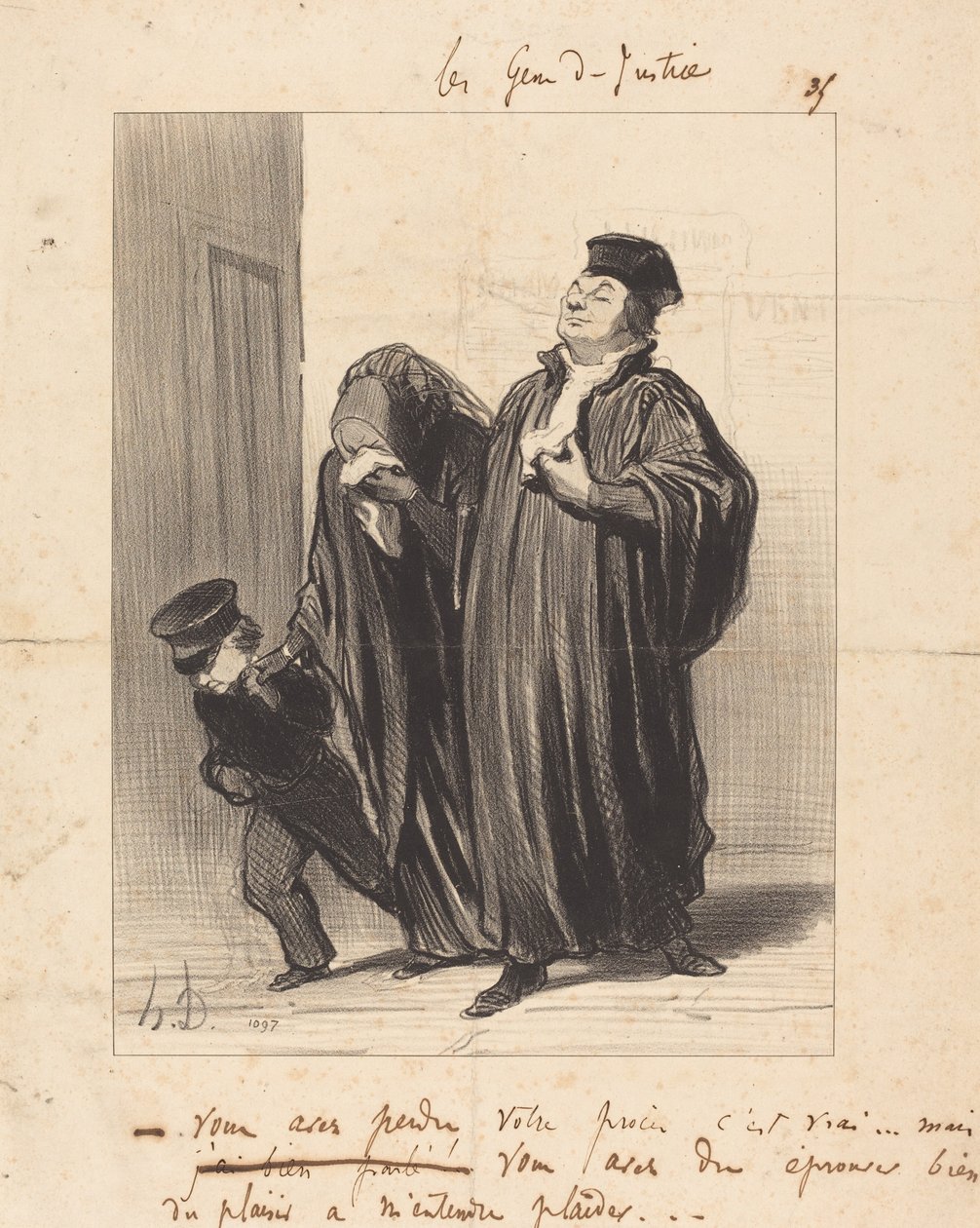 Você perdeu o seu caso, é verdade... de Honoré Daumier