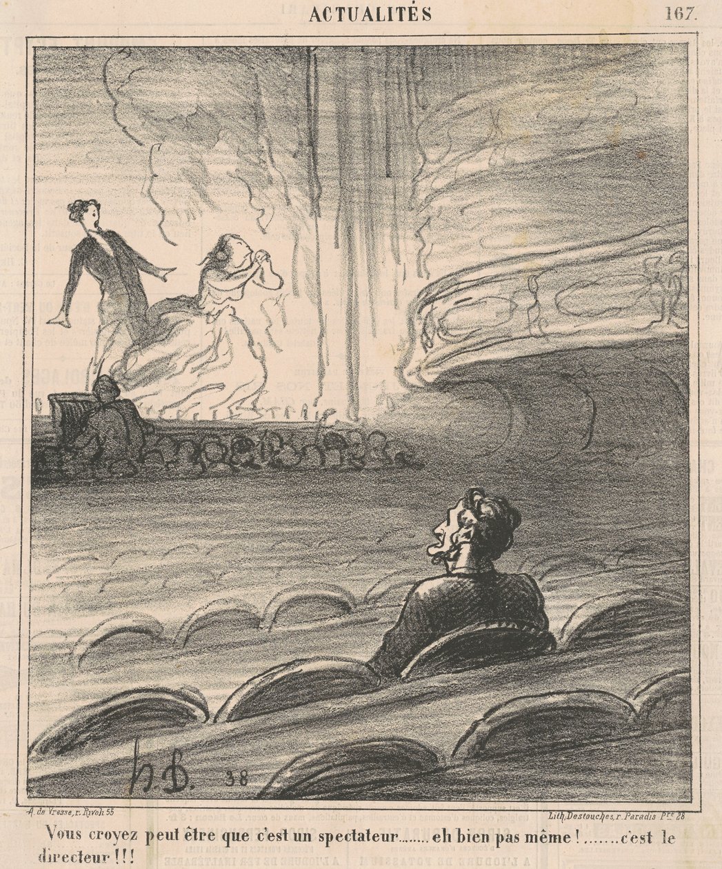 Você pode pensar que ele é um espectador... de Honoré Daumier