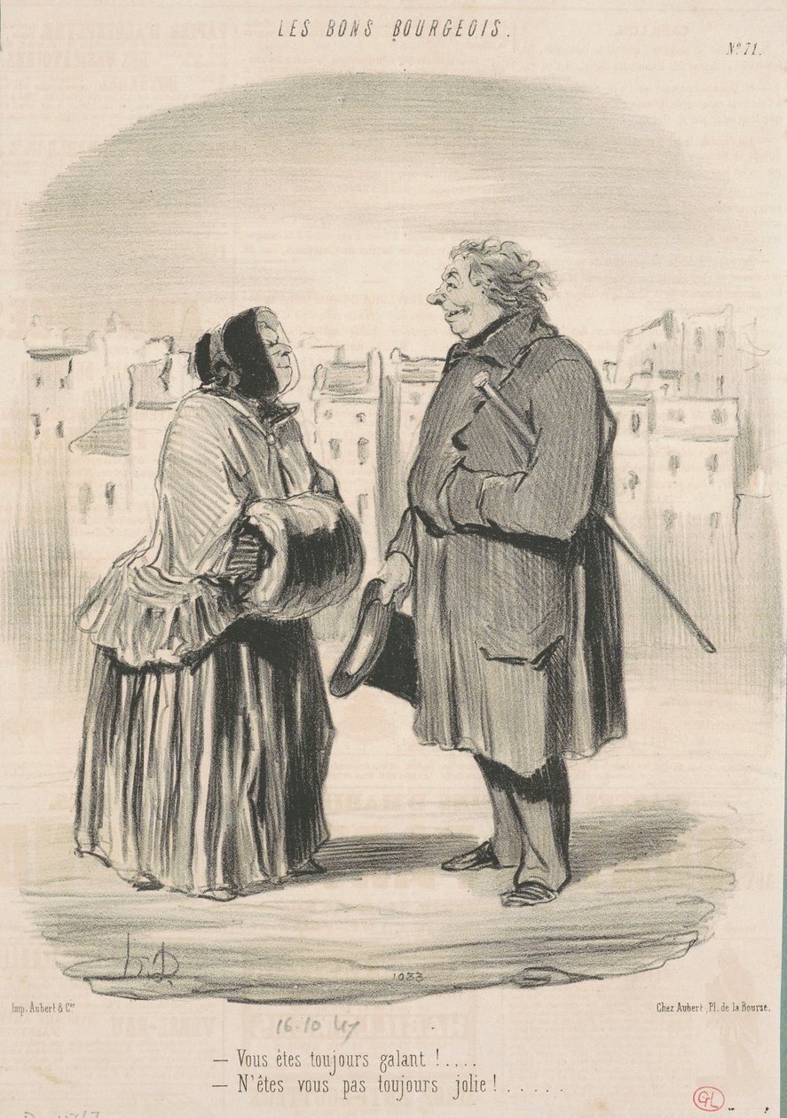 Você é sempre galante! ... de Honoré Daumier