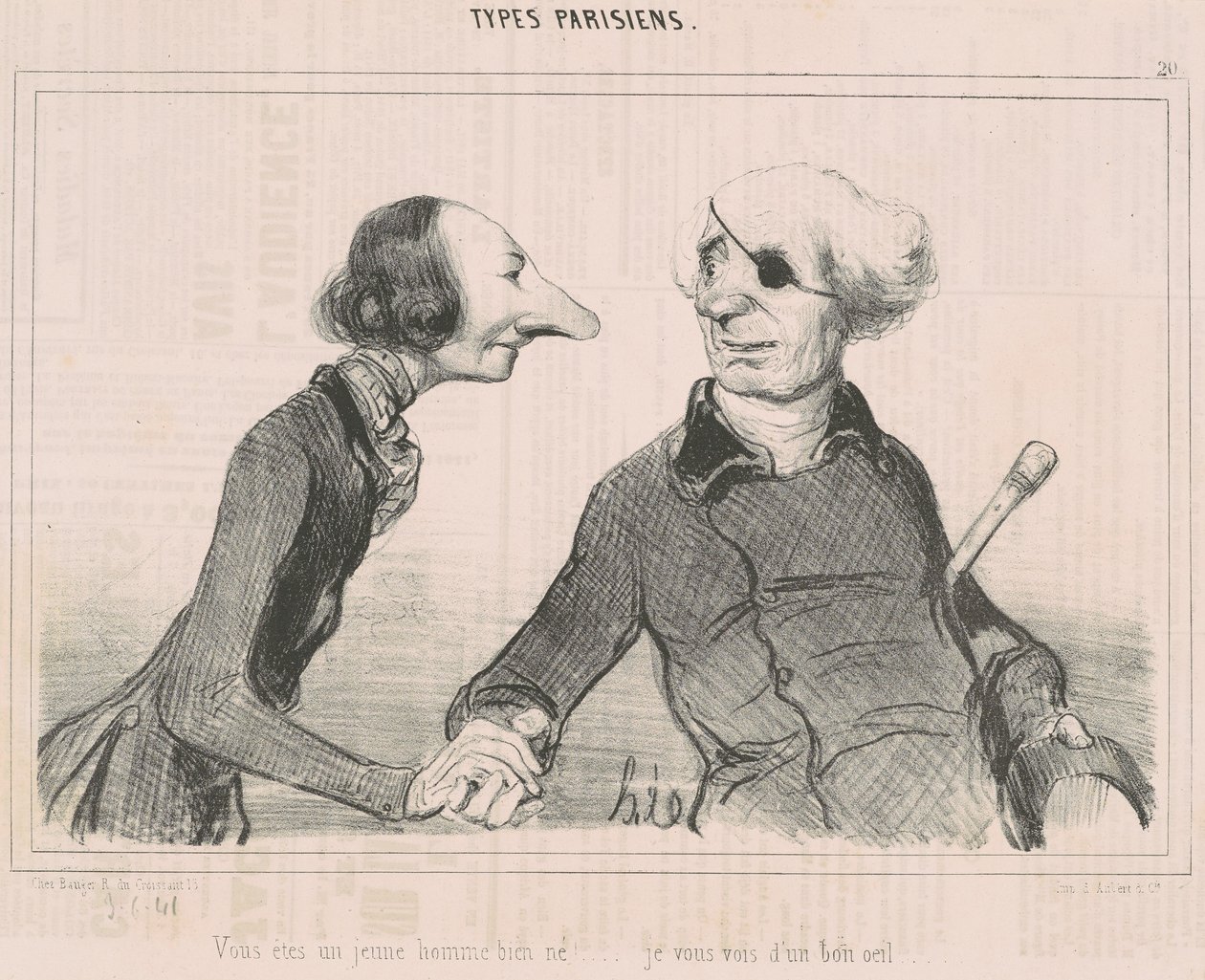 Vous êtes un jeune homme bien né!... de Honoré Daumier
