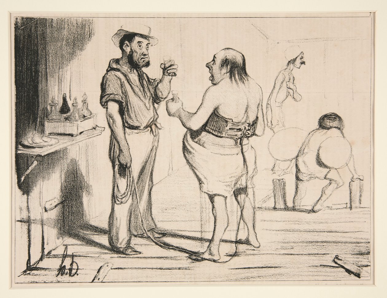 Está a ver, burguês, tem razão no de Honoré Daumier