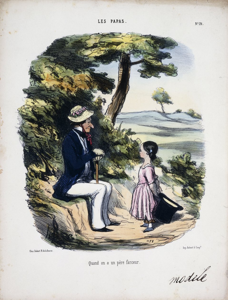 Quando se tem um pai de palhaço, 1848 de Honoré Daumier