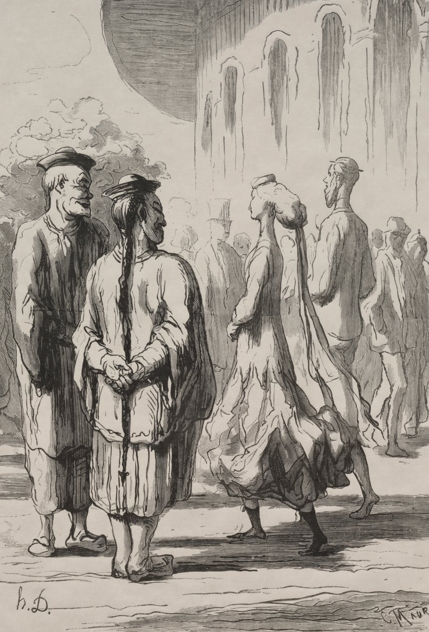 Quem são os verdadeiros chineses? de Honoré Daumier
