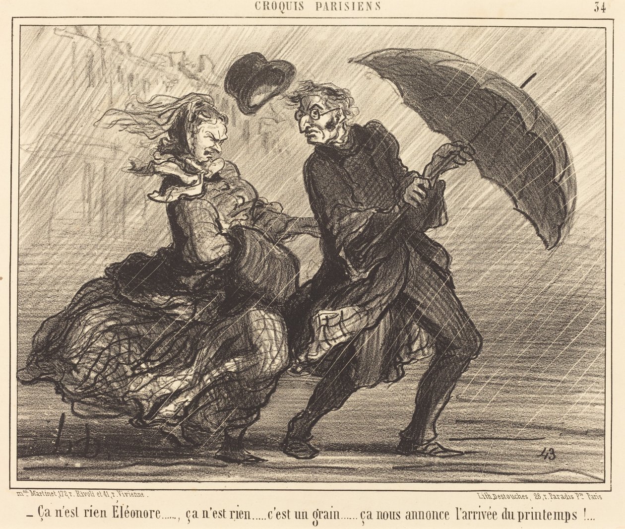 não é nada Éléonore... não é nada... de Honoré Daumier