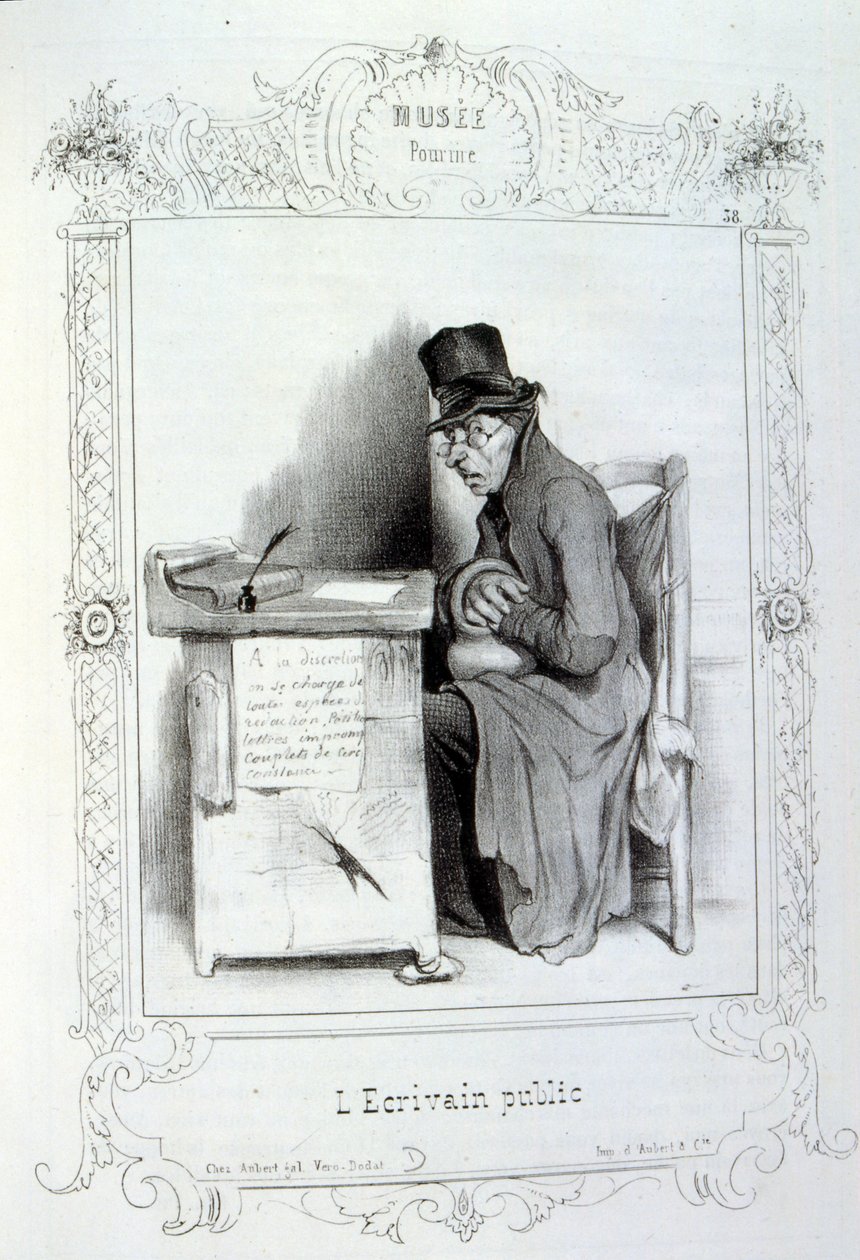 ilustrações sobre ideias e lendas Philipon sob o título Les Cent e Robert Macaire de Honoré Daumier