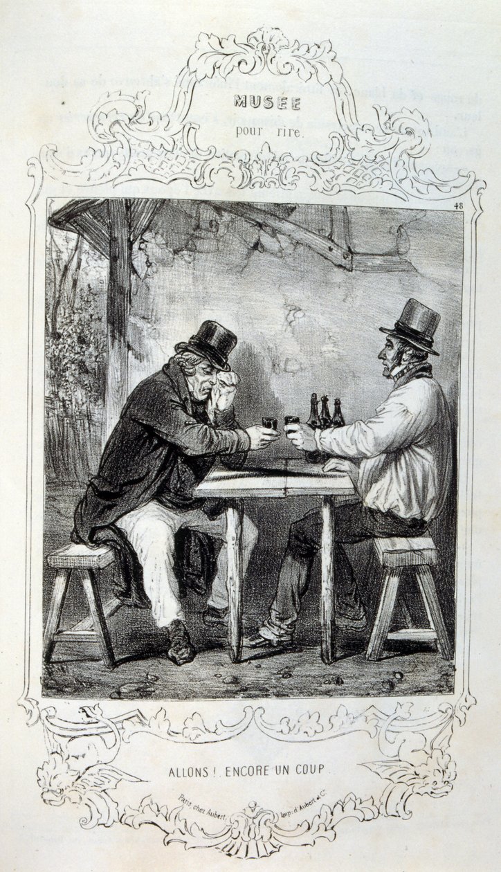 ilustrações sobre ideias e lendas Philipon sob o título Les Cent e Robert Macaire de Honoré Daumier