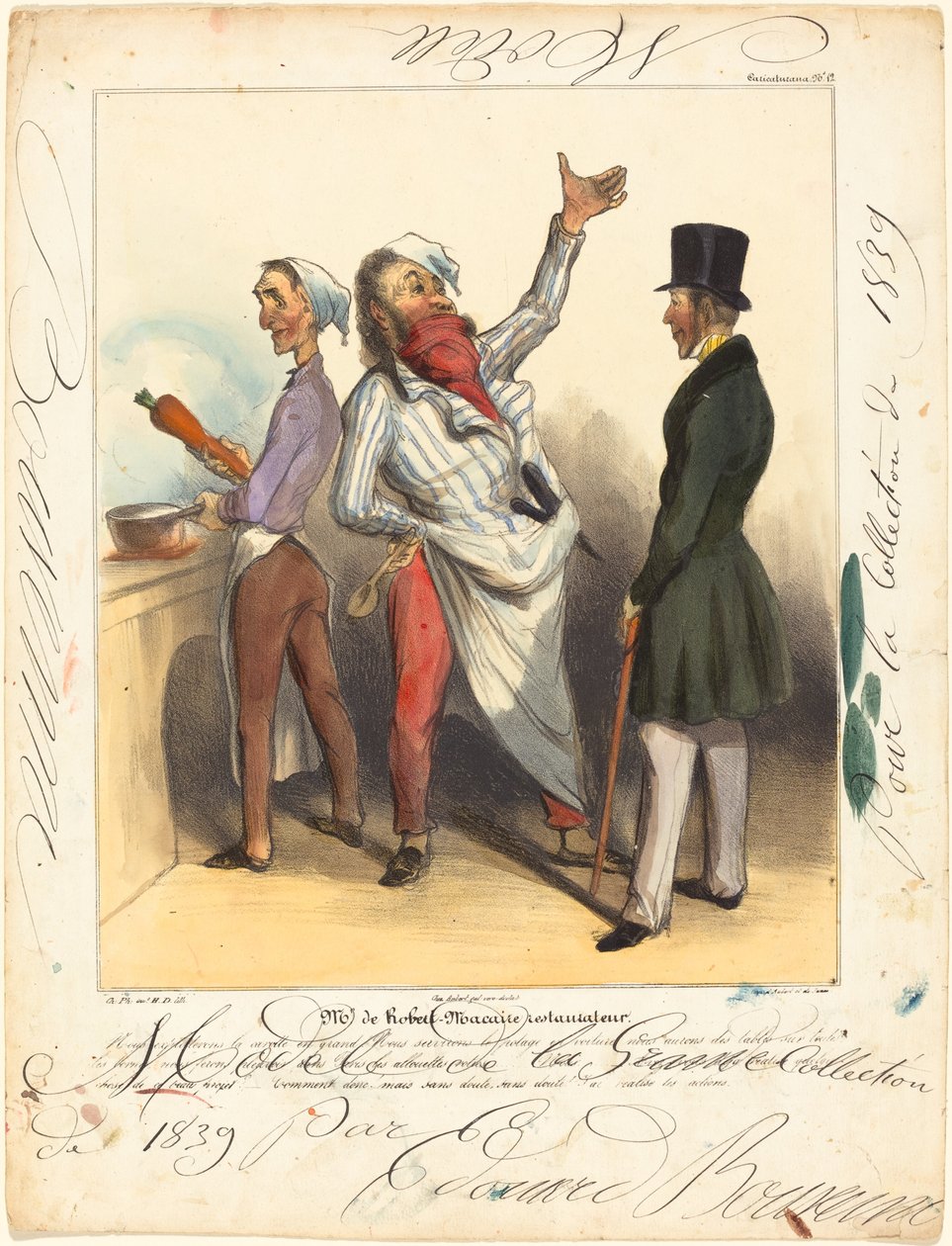 Sr. de Robert Macaire Restaurateur de Honoré Daumier and Edouard Bouvenne