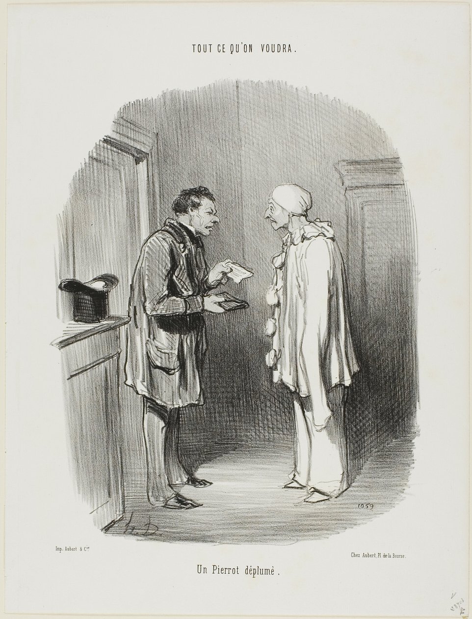 Um Pierrot depenado, prato 9 de Tout Ce Qu