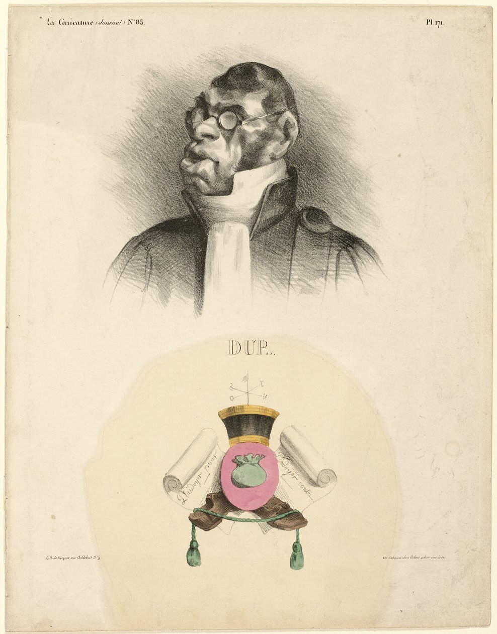 DUP..., placa 171 de Cartooning Celebrities de Honoré Victorin Daumier