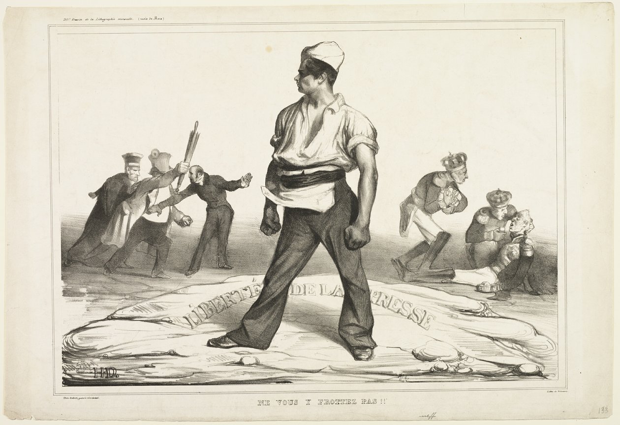 Não te metas com isso!, placa 20 de Honoré Victorin Daumier
