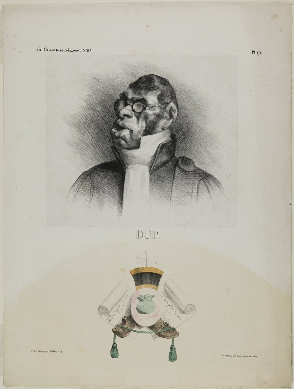 Dup..., chapa 171 de Cartooning Celebrities de Honoré Victorin Daumier