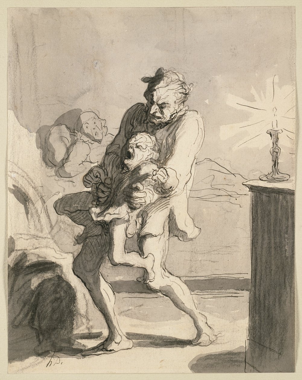 Disciplina paternal de Honoré Victorin Daumier
