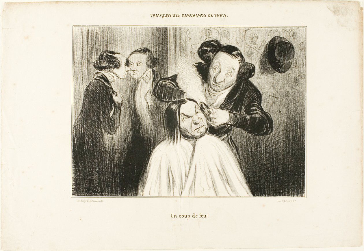 "Fogo!", placa 35 de Types Parisiens de Honoré Victorin Daumier