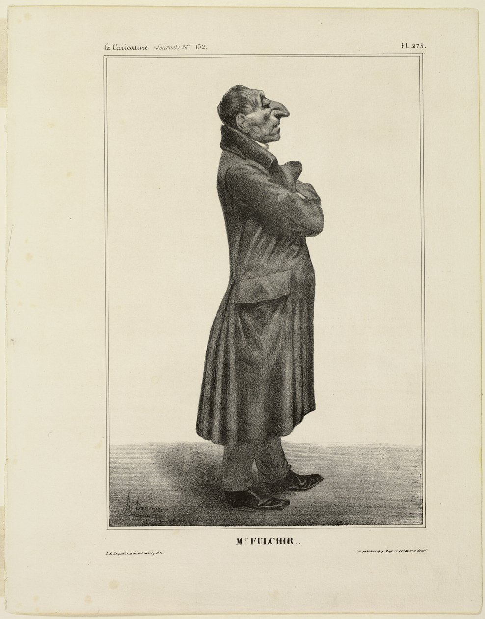 Sr. Fulchir, chapa 273 de Cartooning Celebrities de Honoré Victorin Daumier